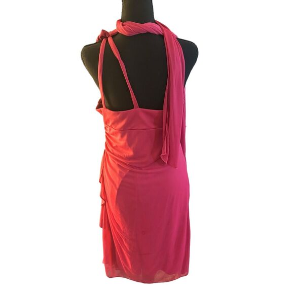 Cindy USA single shoulder formal gown Large Pink - Picture 2 of 9